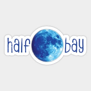 Half Moon Bay Blue Moon Sticker